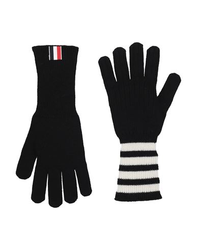 Man Gloves Black Size M Cashmere