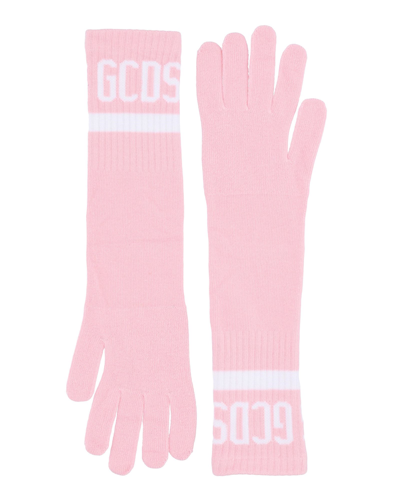 《送料無料》GCDS レディース 手袋 ピンク one size 紡績繊維