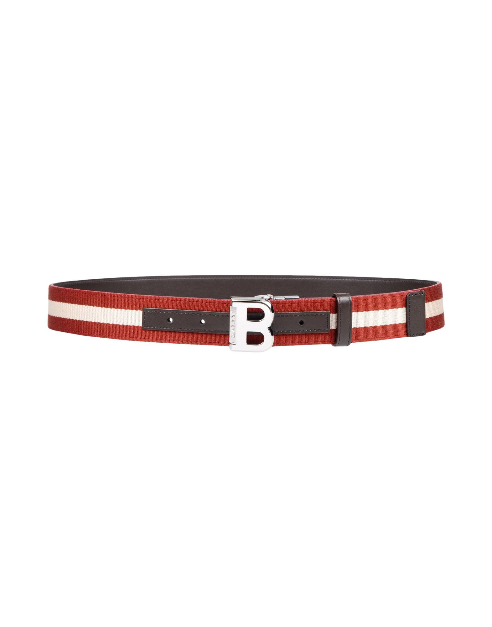 Shop Bally Man Belt Burgundy Size 42 Textile Fibers, Bovine Leather In Maroon