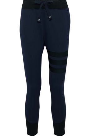 Y-3 Y-3 WOMAN TWO-TONE KNITTED TRACK PANTS NAVY,3074457345618840800