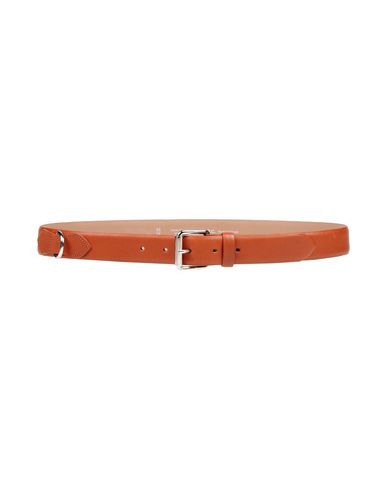 Apc A. P.c. Man Belt Rust Size 39.5 Calfskin In Red