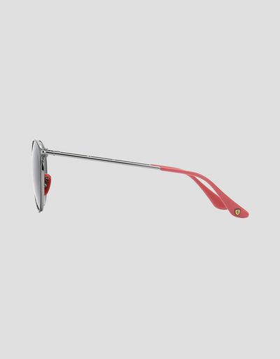 Scuderia Ferrari Online Store - Ray-Ban for Scuderia Ferrari RB3602M nero e canna di fucile - Occhiali da Sole