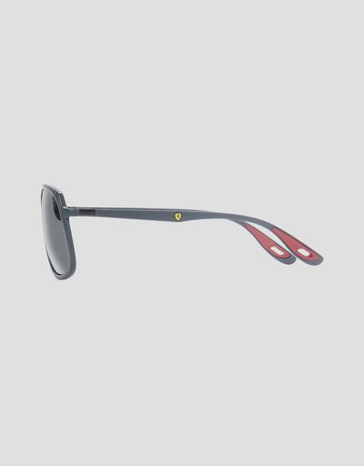Scuderia Ferrari Online Store - Ray-Ban x Scuderia Ferrari 0RB4308M gray sunglasses - Sunglasses