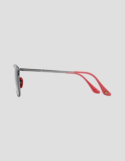 Scuderia Ferrari Online Store - Ray-Ban for Scuderia Ferrari 0RB3601M nero e canna di fucile - Occhiali da Sole