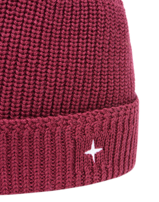 stone island pink beanie