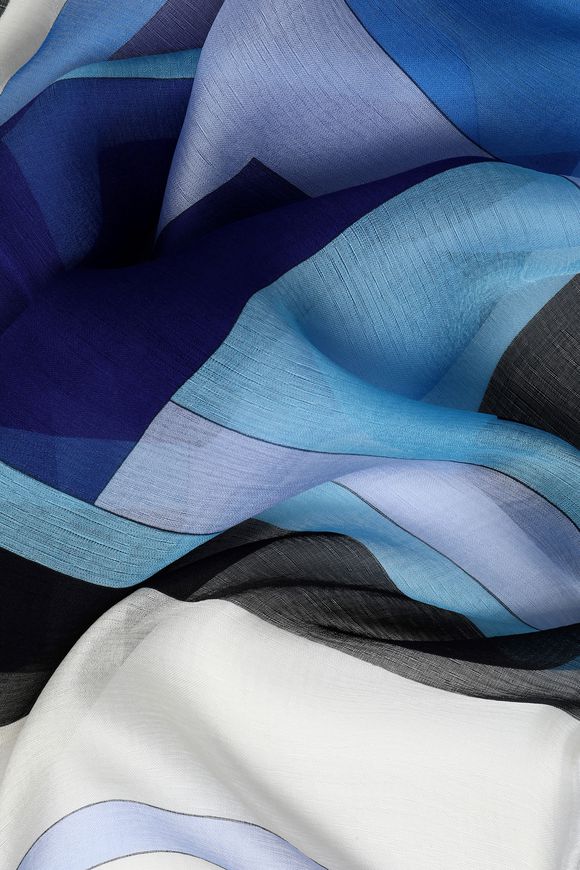  Printed crinkled silk-georgette scarf | EMILIO PUCCI | Sale up to 70% off | THE OUTNET