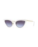 VOGUE Damen Sonnenbrille Farbe Wei� Gr��e 1