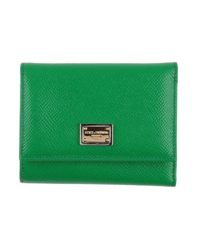 Dolce & Gabbana Woman Wallet Green Size - Calfskin