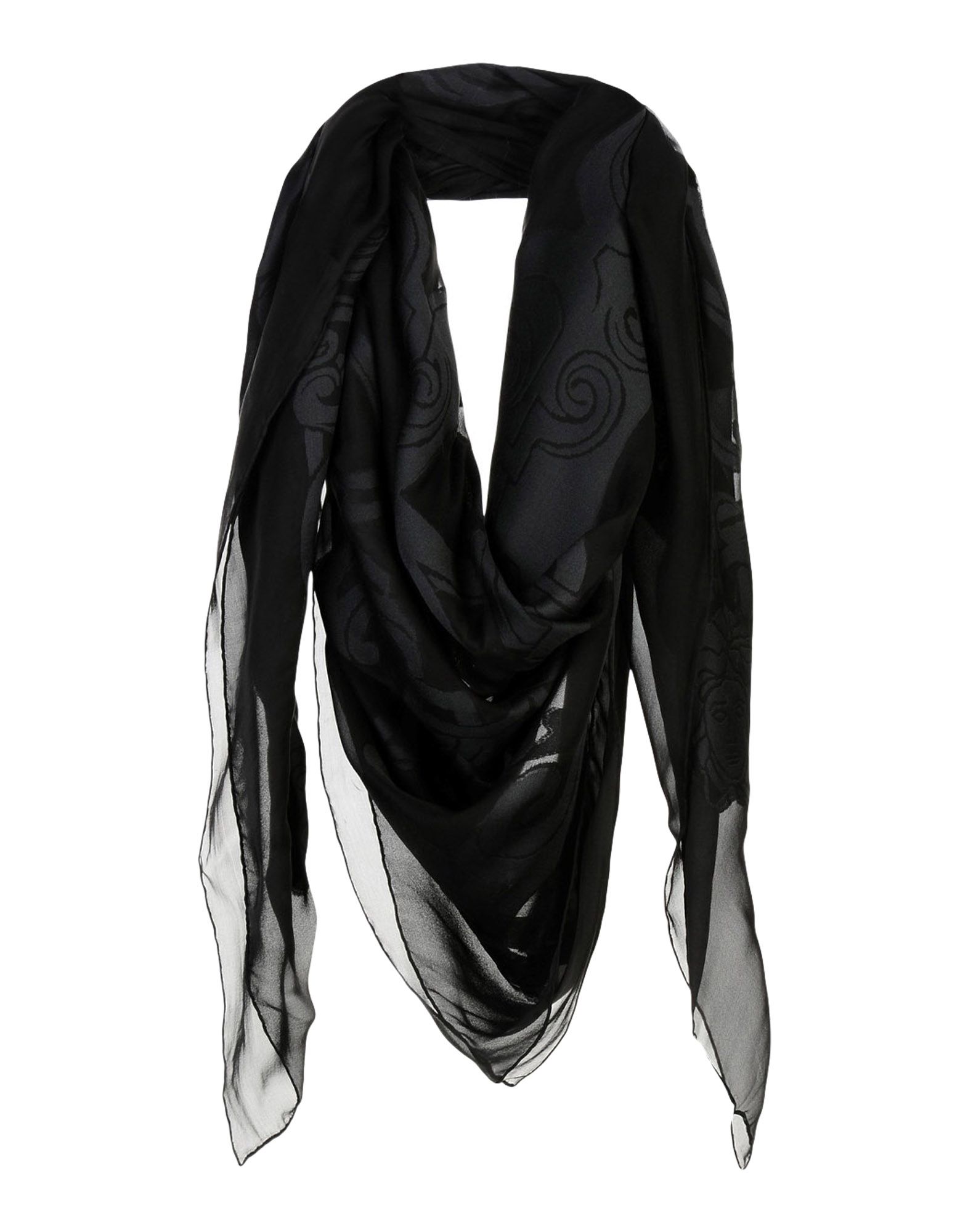 Черный платок 40. BOLONGARO Trevor платок. Платок Byblos черный. Платок Версаче. Чёрный шарф женский.