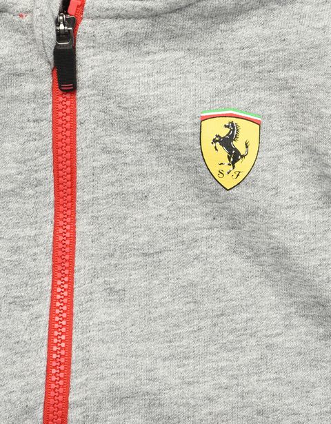 Scuderia Ferrari Online Store - Infant cotton sweatshirt with fleece lining - Zip Hood Sweaters