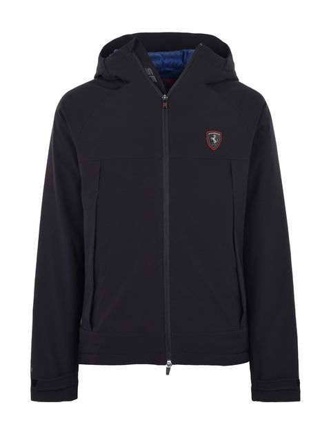 Scuderia Ferrari Online Store - Men's hooded down jacket - Down Jackets