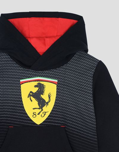 Scuderia Ferrari Online Store - Felpa bambino con Scudetto - Maglioni con Cappuccio