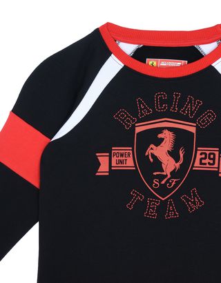 Scuderia Ferrari Online Store - Children’s sweatshirt with knit inserts - Crew Neck Sweaters