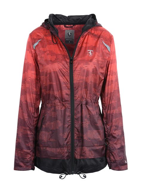 Scuderia Ferrari Online Store - Women's waterproof training jacket with Shield - Bombers & Track Jackets