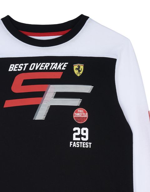 Scuderia Ferrari Online Store - Children's long-sleeved jersey T-shirt - Long Sleeve T-Shirts