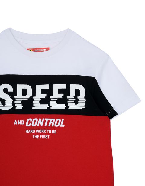 Scuderia Ferrari Online Store - Children's cotton T-shirt with print - Short Sleeve T-Shirts