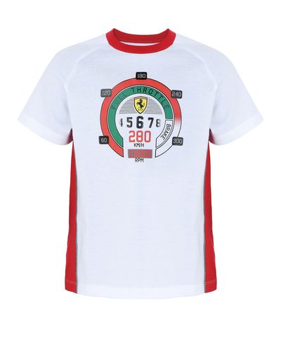 Ferrari T Shirts Official Children S Cotton T Shirt With Sdometer Print