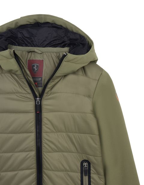 Scuderia Ferrari Online Store - Nylon and softshell children's jacket - Down Jackets