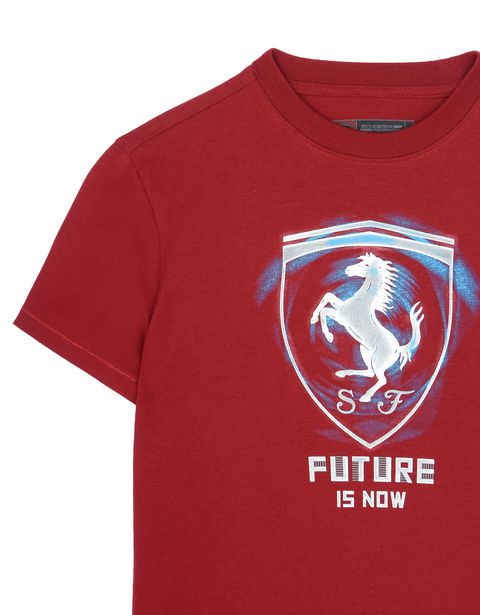 Scuderia Ferrari Online Store - "Future is now" children's T-shirt - Short Sleeve T-Shirts