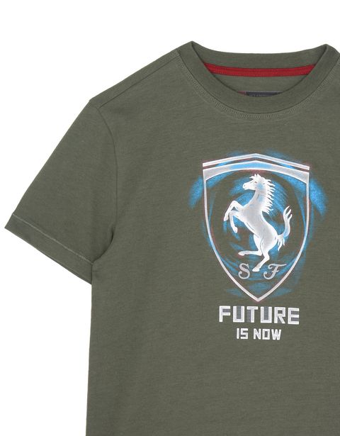 Scuderia Ferrari Online Store - "Future is now" children's T-shirt - Short Sleeve T-Shirts