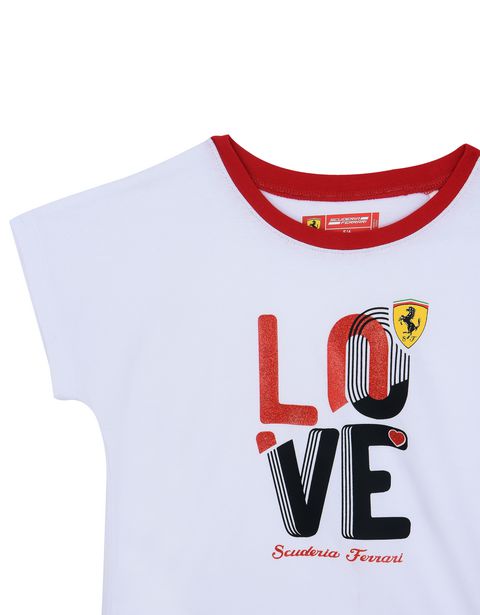 Scuderia Ferrari Online Store - Girls' LOVE T-shirt - Short Sleeve T-Shirts