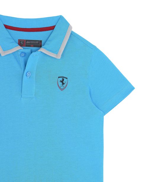 Scuderia Ferrari Online Store - Children’s polo shirt in cotton jersey - Short Sleeve Polos