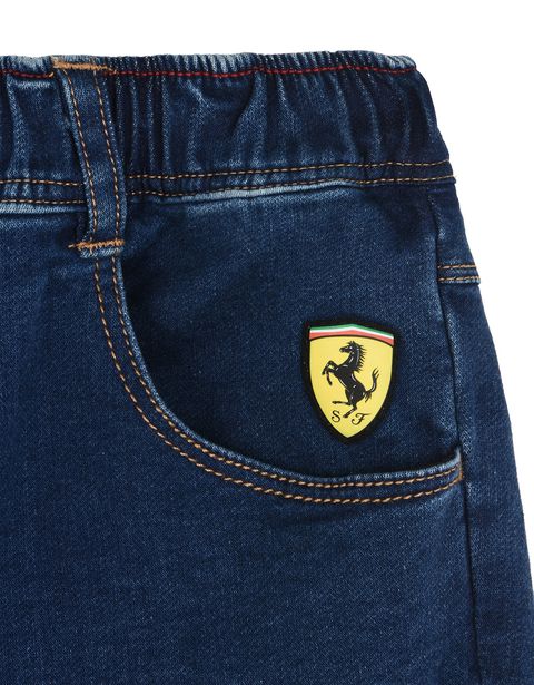 Scuderia Ferrari Online Store - Children's denim-effect sweatpants - 5-pocket-pants