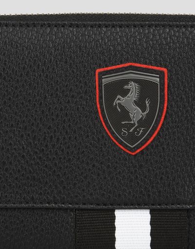 Scuderia Ferrari Online Store - Portafoglio donna in ecopelle martellata - Portafogli Zip-around