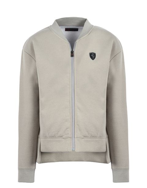 Scuderia Ferrari Online Store - Women's golden effect sweatshirt - Zip Sweaters