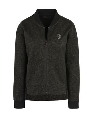 Scuderia Ferrari Online Store - Women's golden effect sweatshirt - Zip Sweaters