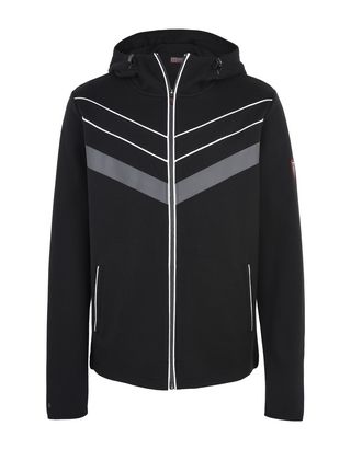 Scuderia Ferrari Online Store - Men's hooded jumper with rubber inserts - Zip Hood Jumpers