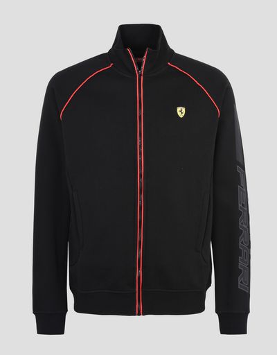 Scuderia Ferrari Online Store - Men's zippered sweatshirt - Zip Sweaters