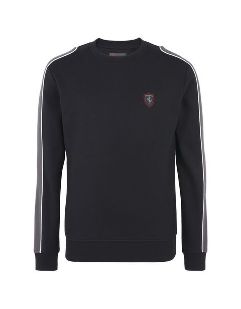 Scuderia Ferrari Online Store - Men's sweater with contrasting inserts - Crew Neck Sweaters