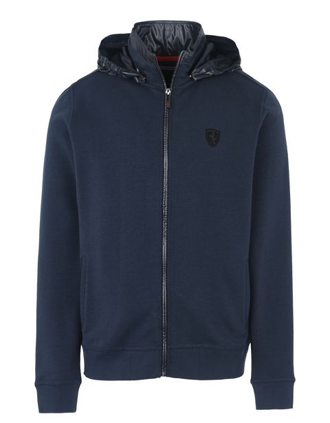 Scuderia Ferrari Online Store - 取り外し可能フード付きメンズニット - フード&ファスナー付きスウェット