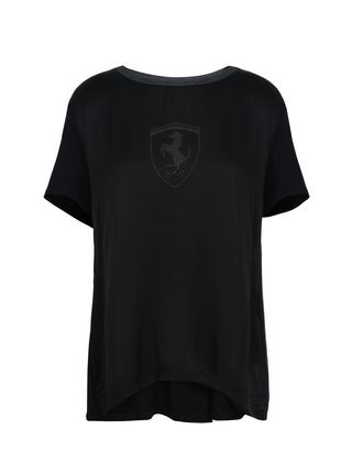 Scuderia Ferrari Online Store - Short-sleeve T-shirt with glitter details - Short Sleeve T-Shirts