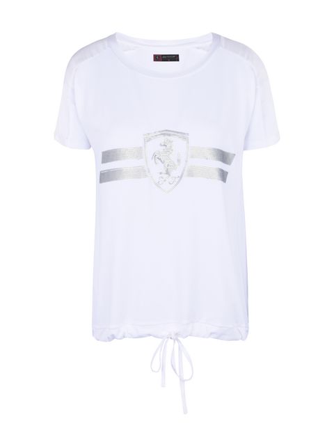 Scuderia Ferrari Online Store - Women's T-shirt with sequins - Short Sleeve T-Shirts