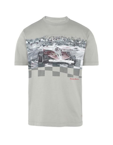 Scuderia Ferrari Online Store - Men’s short-sleeve T-shirt with print - Short Sleeve T-Shirts