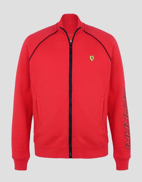 Scuderia Ferrari Online Store - Men's zippered sweatshirt - Zip Sweaters