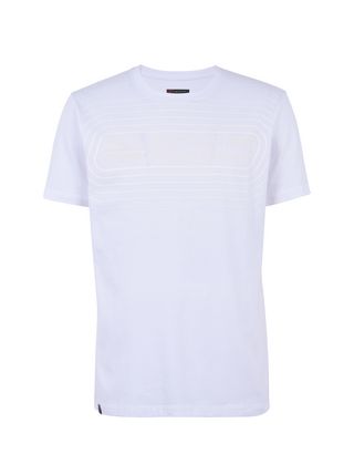 Scuderia Ferrari Online Store - Men's jersey T-shirt with rubberized print - Short Sleeve T-Shirts