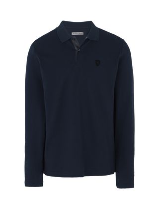Scuderia Ferrari Online Store - Men’s long-sleeved polo shirt - Long Sleeve Polos