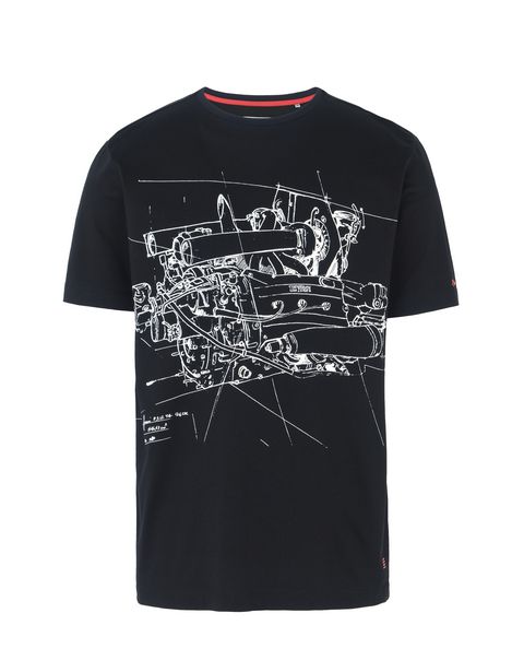 Scuderia Ferrari Online Store - Men's T-shirt with maxi print -