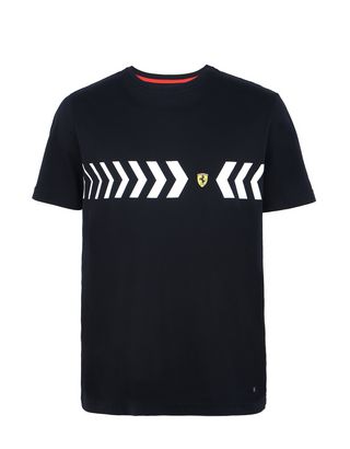 Scuderia Ferrari Online Store - Men’s cotton T-shirt with print - Short Sleeve T-Shirts