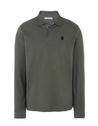 Scuderia Ferrari Online Store - Long sleeved men’s polo shirt - Long Sleeve Polos