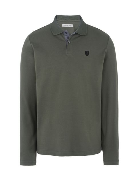 Scuderia Ferrari Online Store - Men’s long-sleeved polo shirt - Long Sleeve Polos
