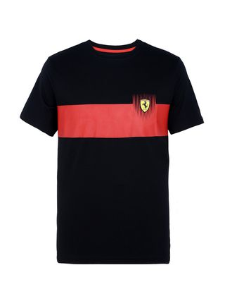 Scuderia Ferrari Online Store - Men’s cotton T-shirt with print - Short Sleeve T-Shirts