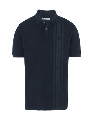 Scuderia Ferrari Online Store - Short-sleeved printed polo shirt - Short Sleeve Polos
