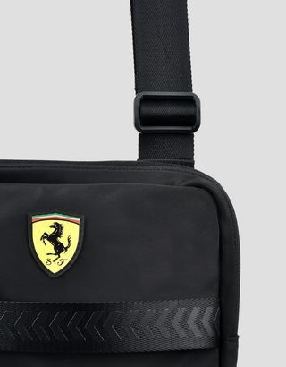 Scuderia Ferrari Online Store - Two-tone shoulder bag featuring the Shield - Messenger Bags