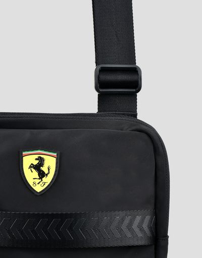 Scuderia Ferrari Online Store - Two-tone shoulder bag featuring the Shield - Messenger Bags