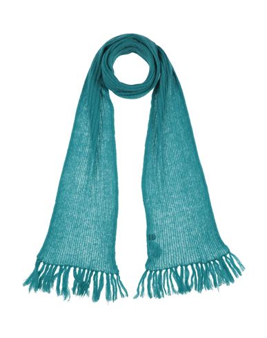 Man Scarf Deep jade Size - Mohair wool, Nylon, Wool