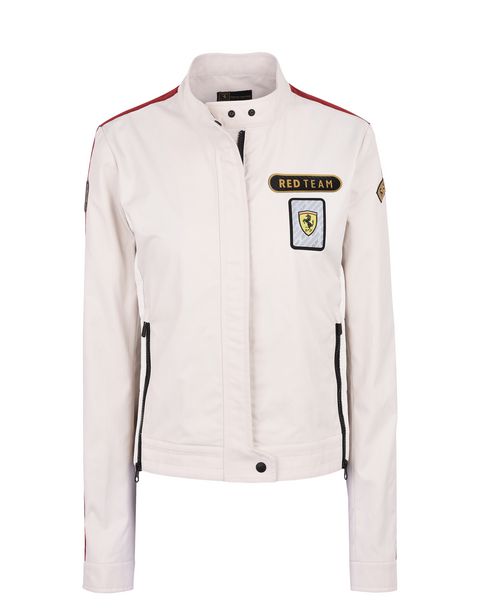 Scuderia Ferrari Online Store - Paddock collection women’s bomber jacket - Bombers & Track Jackets
